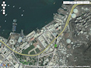 Emplacement du Grand Hôtel de l'Univers à Aden, quartier de Steamer-Point, en 2010.