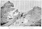 Porte d'Aden (Main Pass) entre Steamer-Point et The Camp, d'après une photographie.